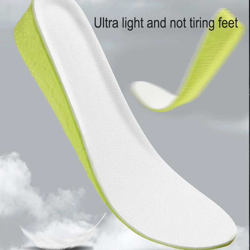 Height Increase Insole Shock Absorbant Breathable Memory Foam Full Palm Insole Soft And Not Deformed Height Shoe Pads - Free Item Weekend (50% off).