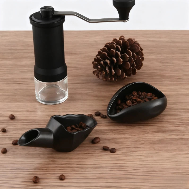 Coffee Bean Measuring Tray Ceramic Measure Shovel for Weighing and Filling Coffee Beans Home Coffee Accessories Barista Tools