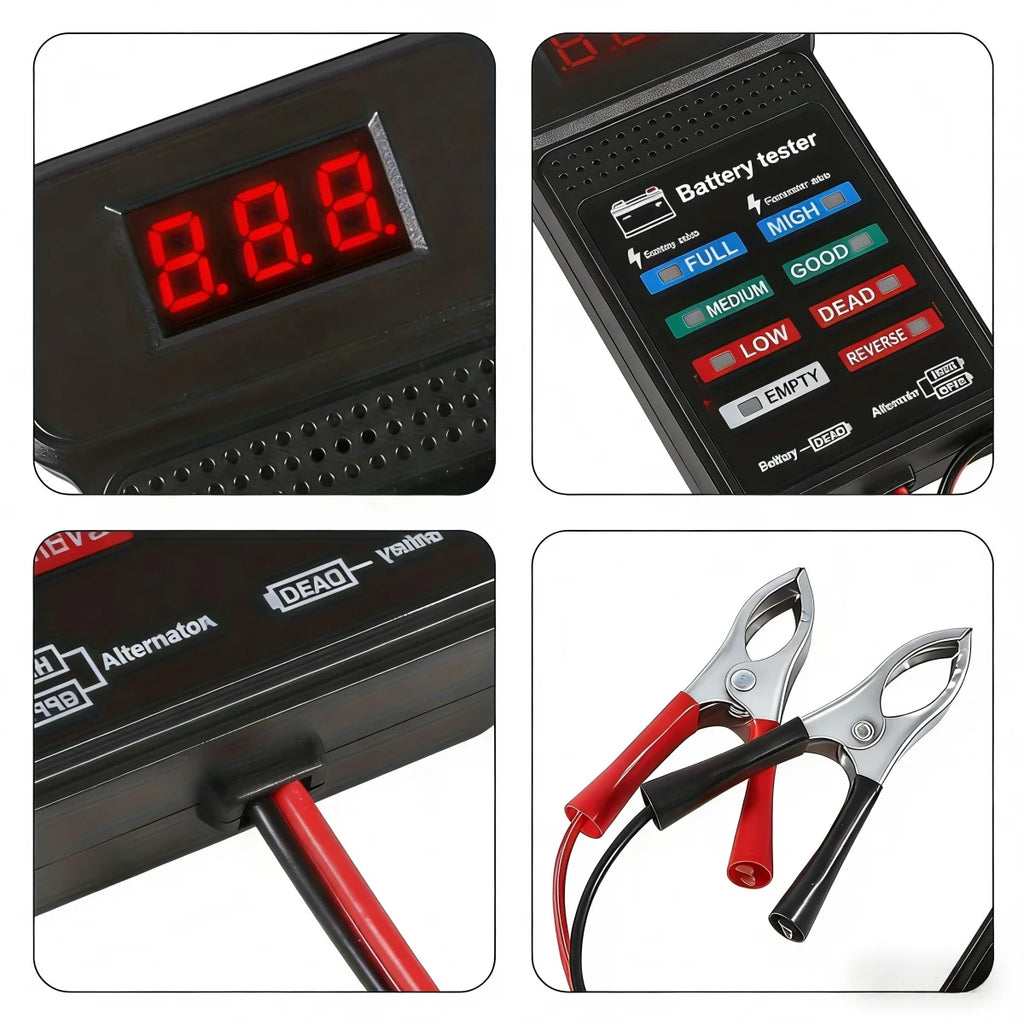 Smart Car Battery Tester, Suitable for Home Self-Checking/Repair Shops, One-Click Diagnosis of Life Span and Capacity, Quick Fault Identification, Intuitive Data Display, Compatible with Multiple Car Models, a Tester That Can