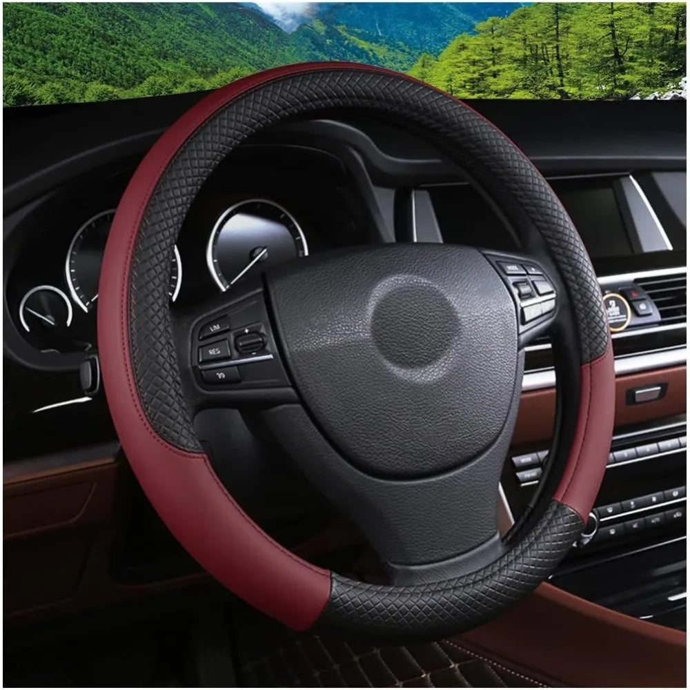 All Season Ultra Thin Steering Wheel Cover Anti Slip Breathable Automotive Interior Accessories - Free Item.