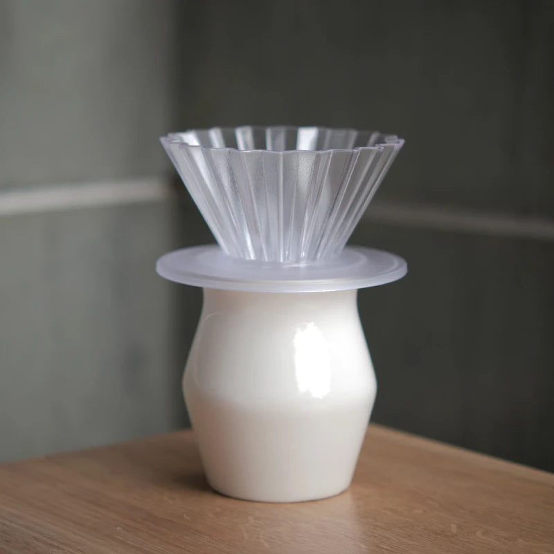 Designed Hand-Poured Ceramic Coffee Tasting Cup Sensory Flavor Sharing Coffee Filter Cup Set American Style Freshness