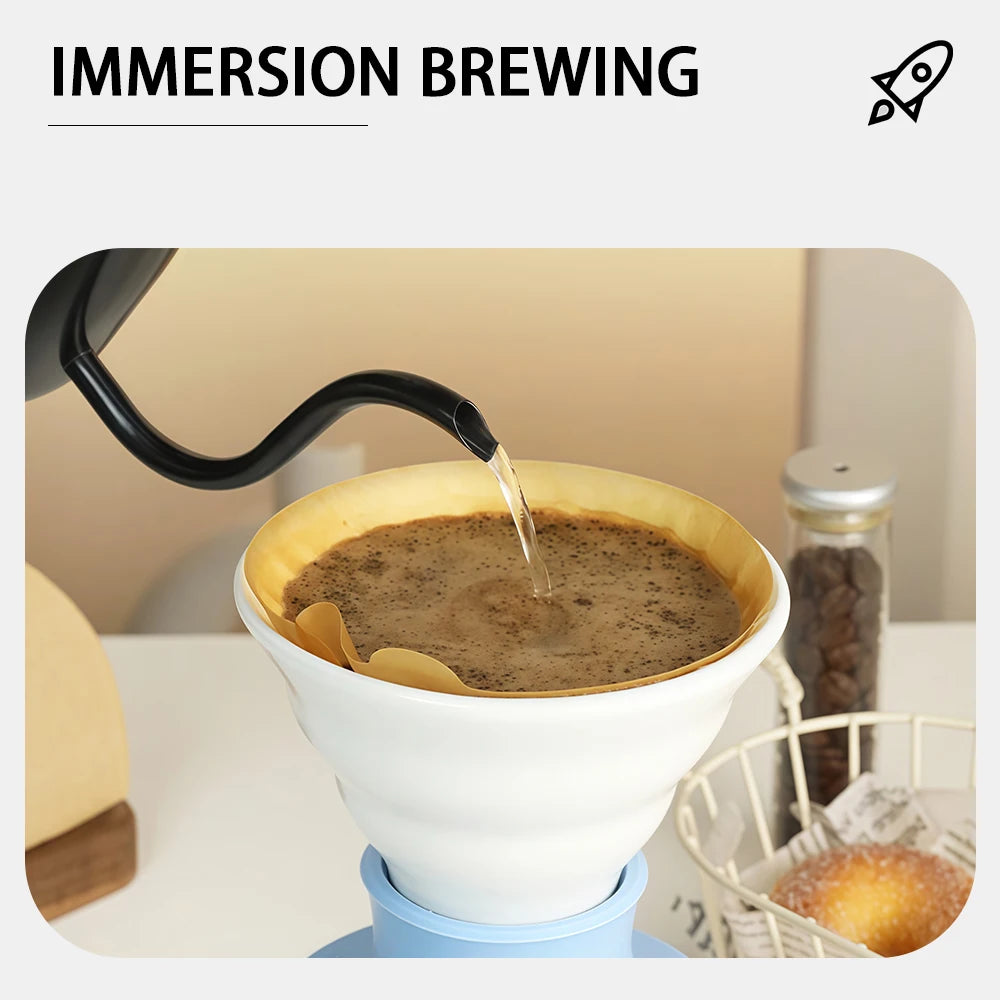 Smart cup colored ceramic drip filter cup with switch, hand brewed coffee drip filter