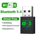 900Mbps USB WiFi Bluetooth 5.4 Adapter 2in1 Dongle Dual Band 2.4G 5GHz USB WiFi 6 Network Wireless Wlan Receiver DRIVER FREE - Free Item