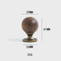 The Furniture Is Made Of Antique Walnut Wood With Solid Brass Small Handles Wardrobe Handles Kitchen Drawers Single-Hole Knobs