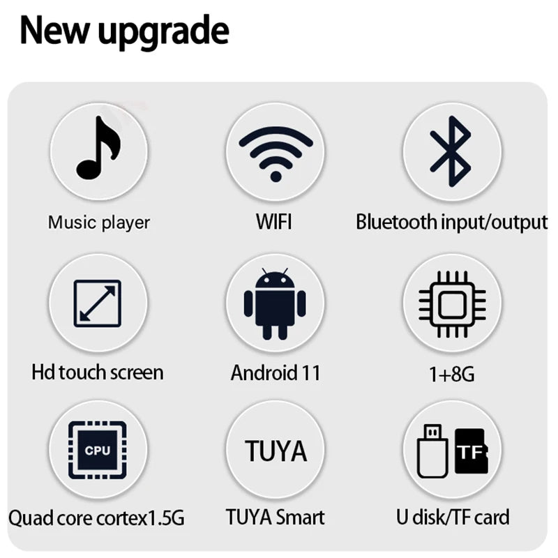 Home Smart Audio Android 11 WIFI System TUYA Control panel Bluetooths wall Amplifier ceiling speakers ALEXA Voice music player