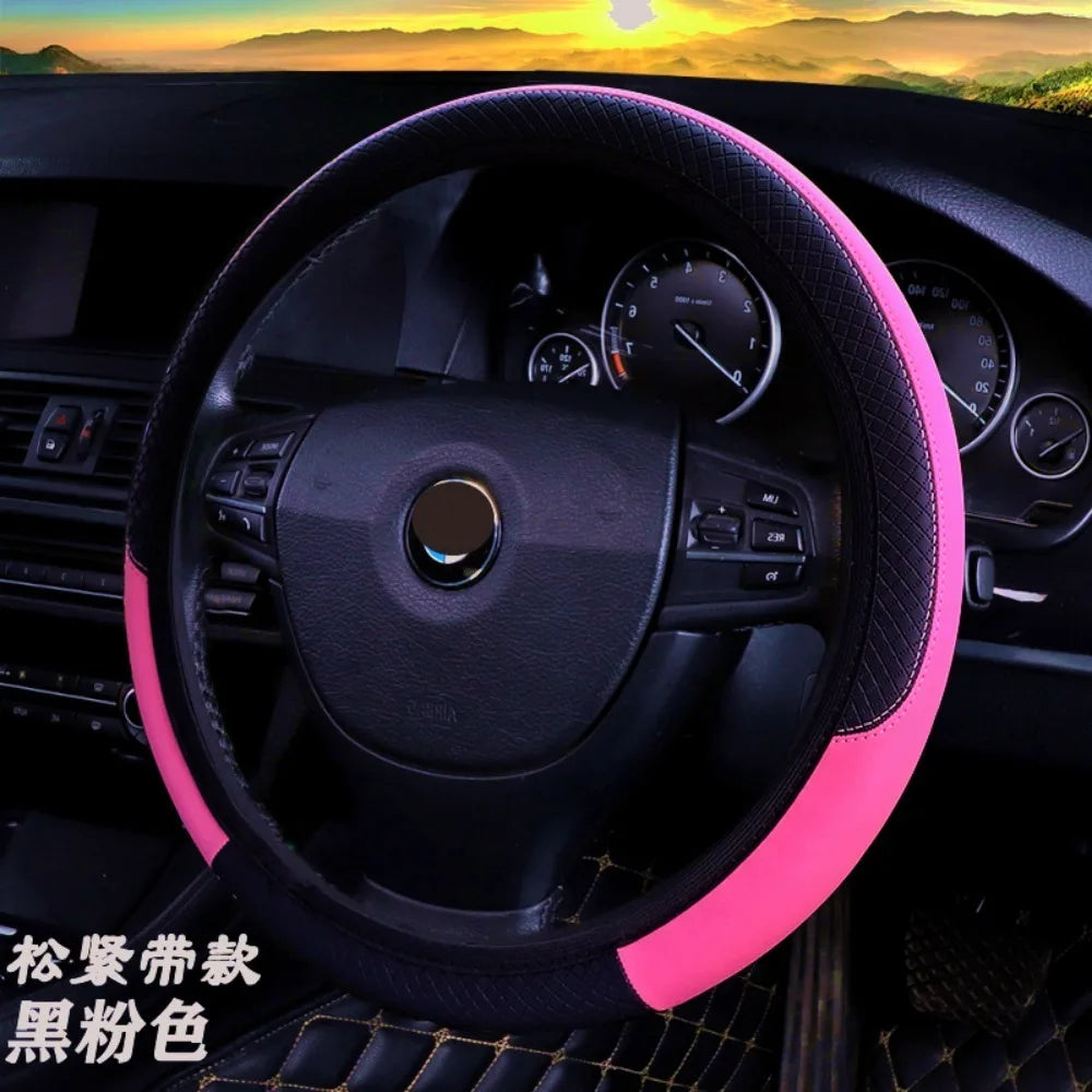 All Season Ultra Thin Steering Wheel Cover Anti Slip Breathable Automotive Interior Accessories - Free Item.