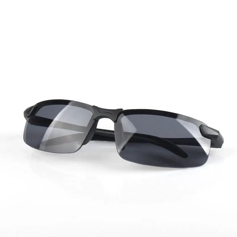 Night Vision Glasses Men Anti-Glare Driving Goggle Half Frame Polarized Sunglasses for Driver UV400 Day and Night Glasses