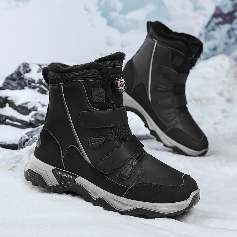 High-top Snow Boots for Men New Winter Collection Outdoor Leisure Slip-resistant and Wear-resistant Men's Shoes