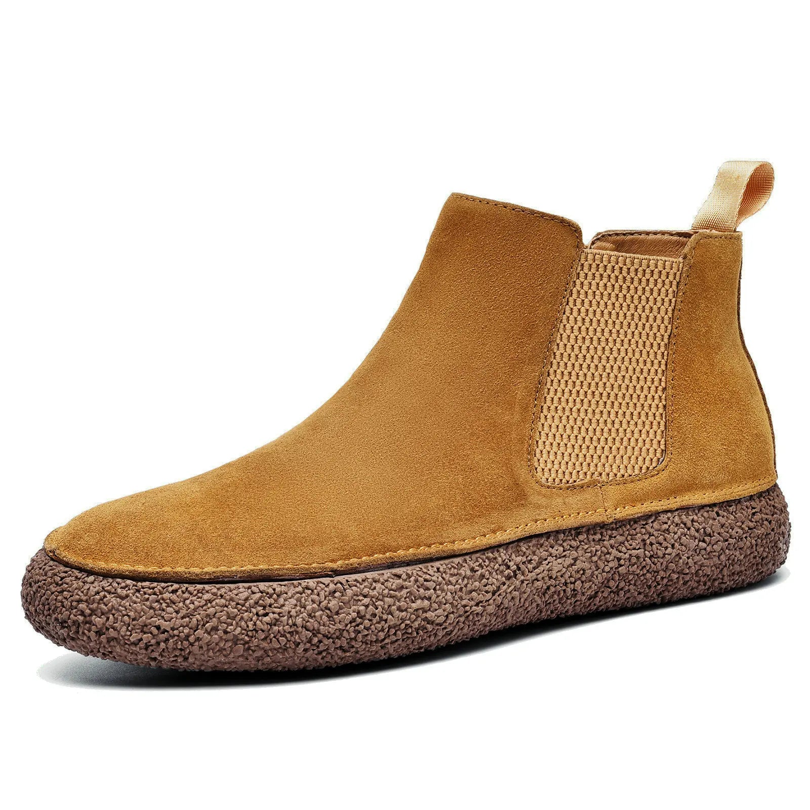 British Men Cow Suede Genuine Leather Casual Shoes Autumn New Comfortable Solid Flat Driving Shoes Man Ankle Boots Oxfords Shoes