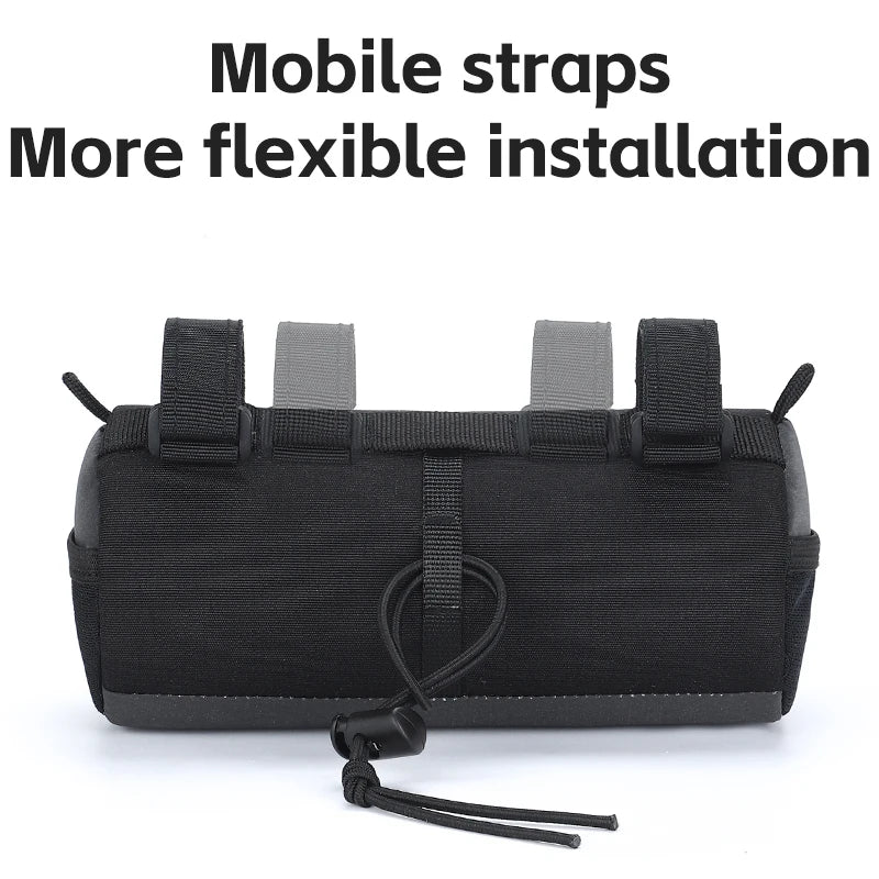 WEST BIKING Bike Handlebar Bag Portable Reflective Shoulder Bag For Cycling MTB Road Bike Scooter Front Tool Bags Elastic Band