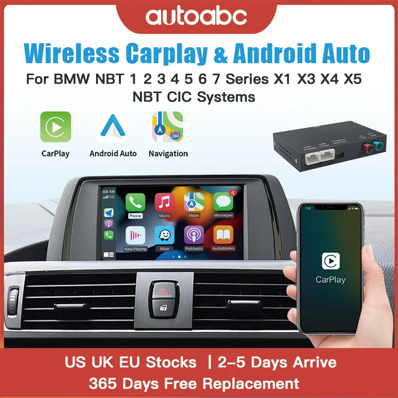 Wireless CarPlay for BMW NBT System 1 2 3 4 5 6 7 Series X1 X3 X4 X5 X6 MINI F56 F15 F16 F25 F26 F48 F01 F10 F22 F20 F30 F32