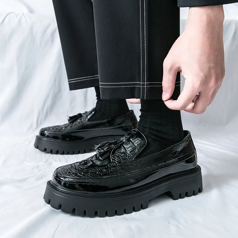 Mens Loafers Shoes Slip on Dress Shoes for Men Patent Leather  Business Casual Driving Prom Party Wedding Comfortabl Shoes