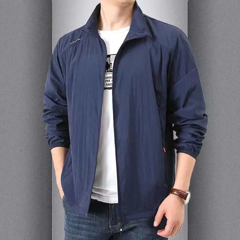 2025 New UPF50+ Thin Ice Silk Sun Protection Jacket for men and women Summer Sports UV protection skin clothing breathable M-5XL