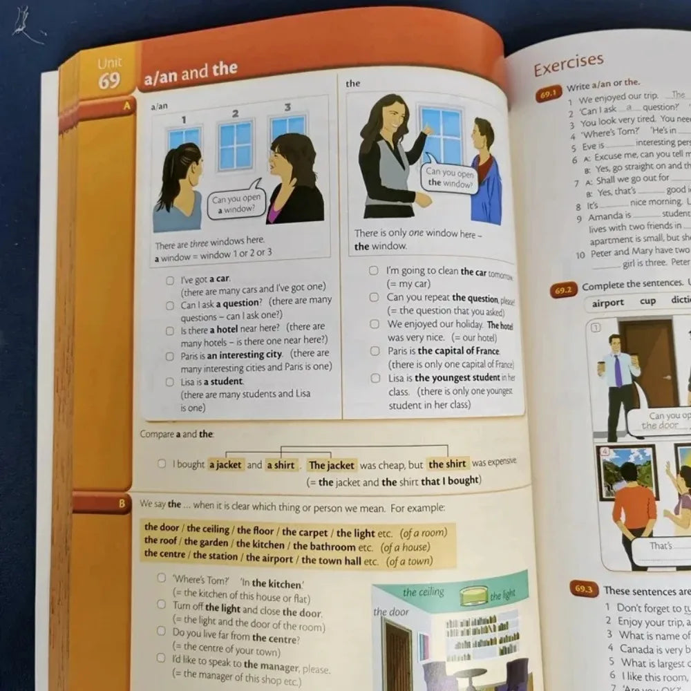 3 Books Set: Elementary English Grammar Advanced Essential English Grammar In Use English Test Preparation Exercises book  is op
