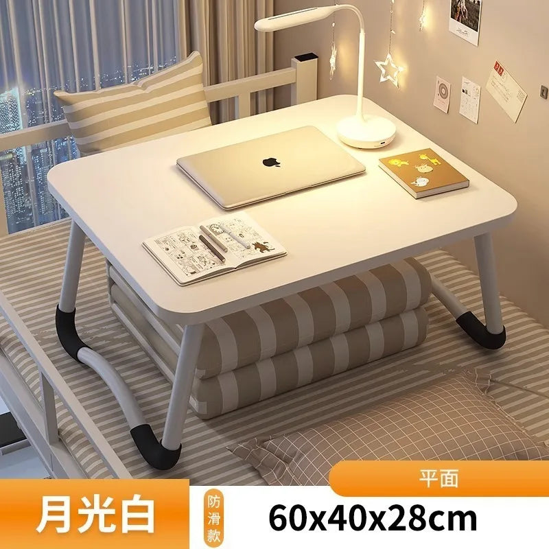 Bedside desk for dorm students, multifunctional foldable laptop desk, window sill desk board