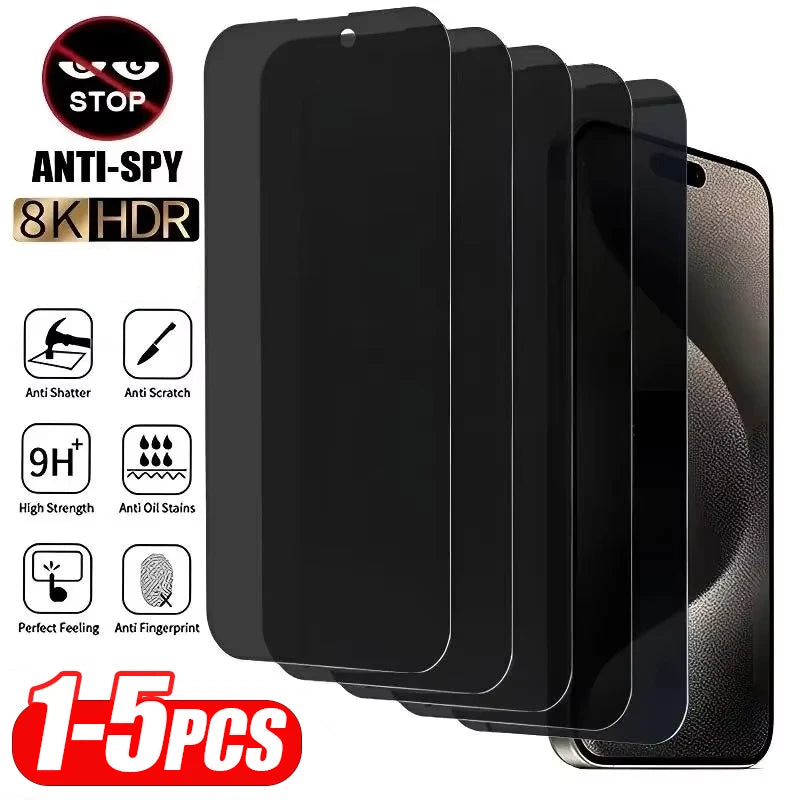Full Cover Privacy Screen Protector For Xiaomi Redmi Note 13 Pro 12 12S 11 11S 10 9S 8T 13C 12C 10C 10A Anti-Spy Tempered Glass