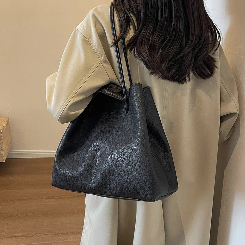 2026 Super Hot FashionLargeCapacityBagforWomenTextured Handbag, Versatile Shoulder Bag for Work and Commuting, Underarm Tote Bag