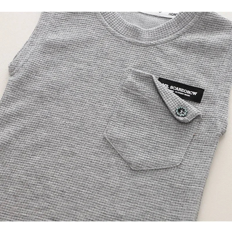 Cotton Soft baby Boys' and Girls' Clothing sets Casual Fashion kids Short Sleevesuits Summer Wear