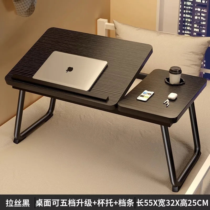 Bedside desk for dorm students, multifunctional foldable laptop desk, window sill desk board