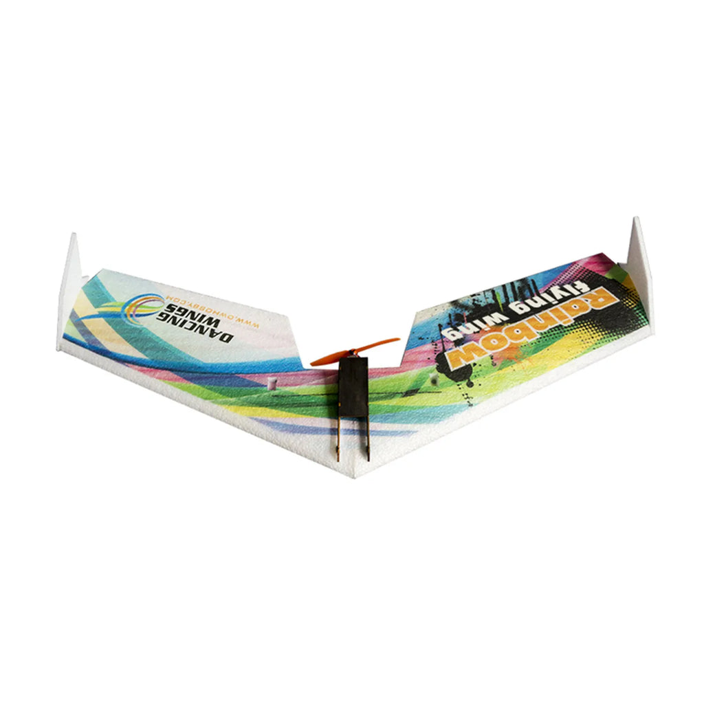 RC Plane EPP Airplane Model DW HOBBY Rainbow Fly Wing 800mm Wingspan Tail push version RC Airplane Kit