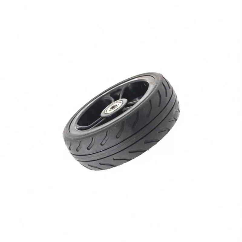 Get reliable traction and durability with these 5-inch solid plastic wheels for electric scooters.