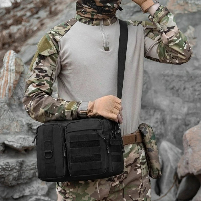 Outdoor Trekking Tactical Handbags Shoulder Bag Camping for Men Hiking Travel Climb Fishing Sling Crossbody Molle Messenger Bag