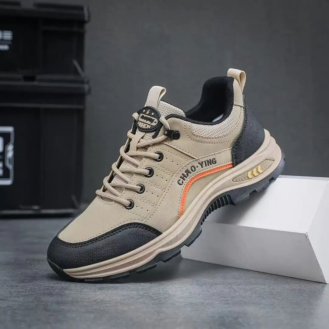 Spring 2025 Men's Fashion Outdoor Sports Casual Shoes Anti-slip Wear-resistant Mountain Climbing Work Shoes Versatile Comfort...
