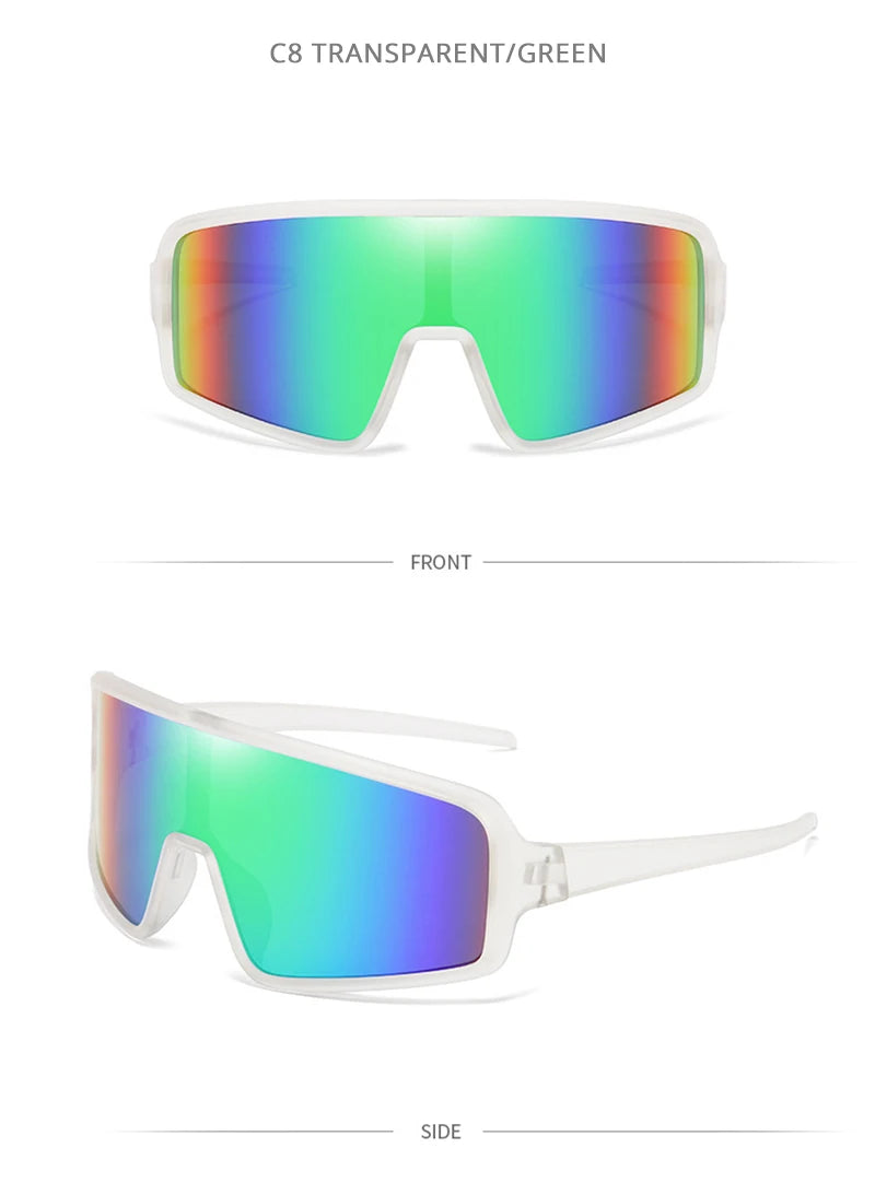 Fashion Big Sport Sunglasses Men Women Brand Designer Oversized Sun Glasses Unisex Luxury Driving Hiking Cycling Goggle Shades