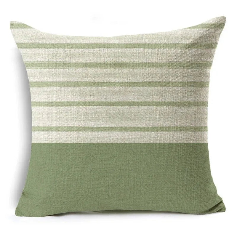 Green Pattern Decorative Cushion Cover Floral Pillow Cover for Car Sofa Decorative Pillow Cover Home Pillow -