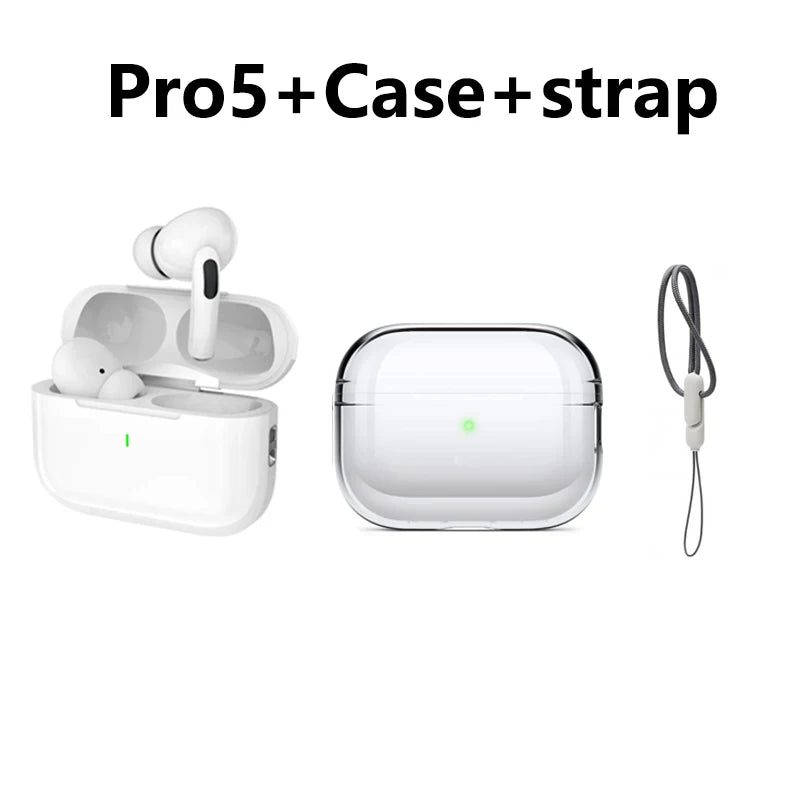 Wireless Earphones Pro 5 TWS Max Bluetooth Sport Earbuds  In Ear Noise Cancelling Headset For iPhone Android Headphone - Free Item