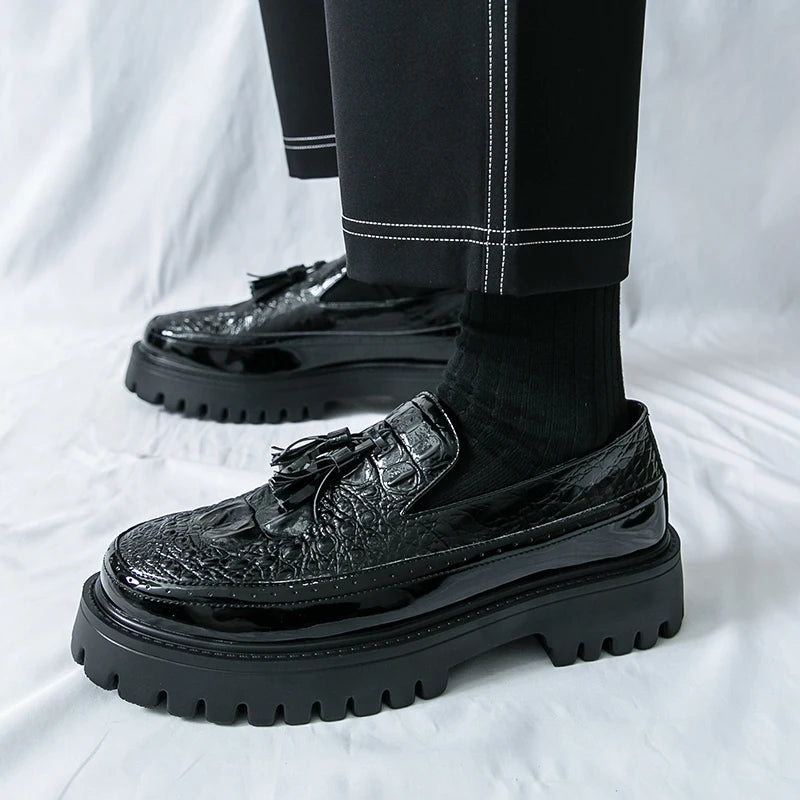 Mens Loafers Shoes Slip on Dress Shoes for Men Patent Leather  Business Casual Driving Prom Party Wedding Comfortabl Shoes