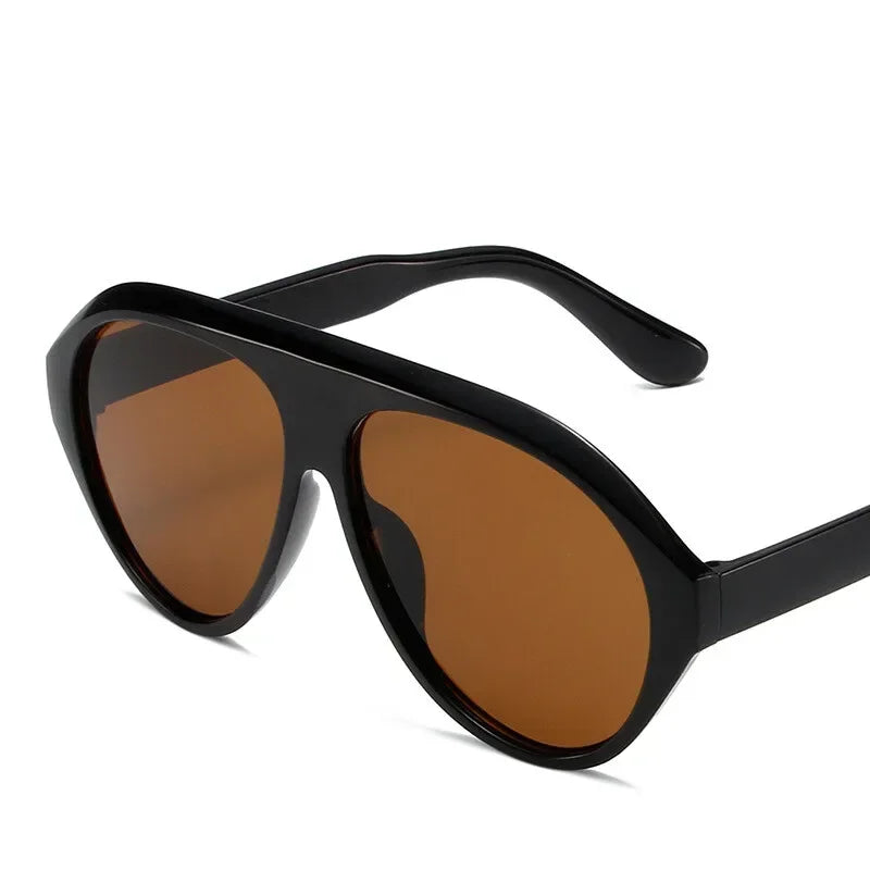 Fashion Pilot Oversized Sunglasses Goggles Women Luxury Brand Designer Sun Glasses Mens Womens Big Frame Trendy Shades UV400