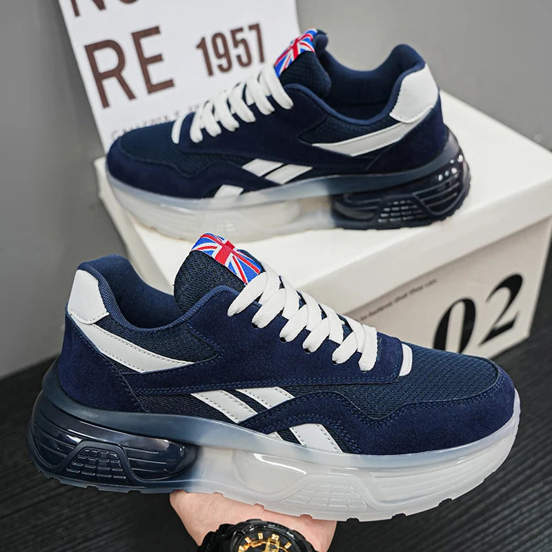 New men's sports running shoes platform leisure outdoor cushioning jogging shoes fashion boys and teenagers walking men's shoes