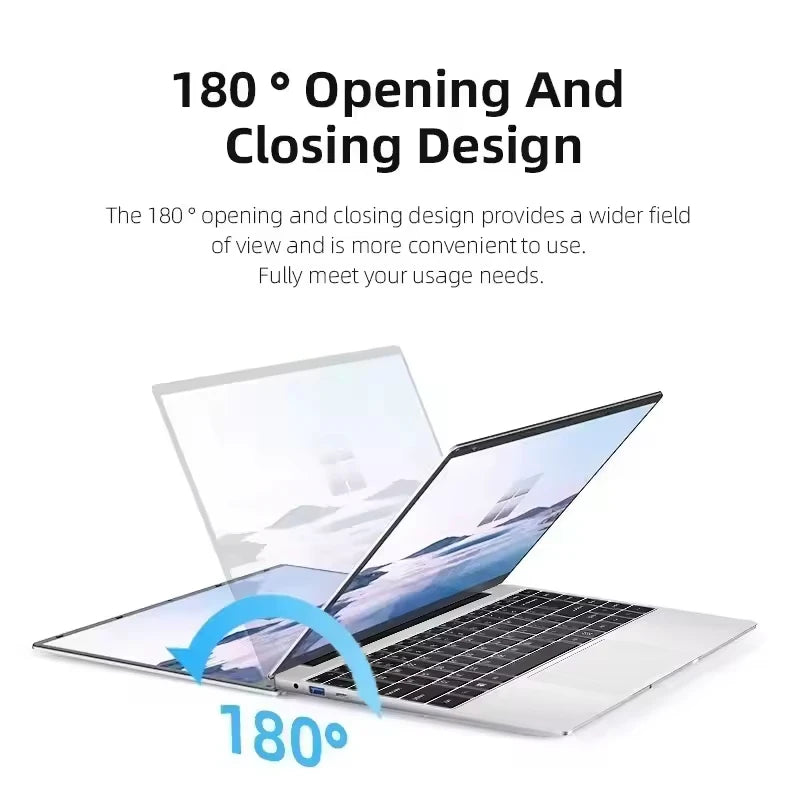 NEW 14.1 inch Slim Office Laptop Intel Core i7 9850H Windows 11 12GB RAM 1TB 2TB SSD PC Gamer Intel Atom A3950 NotebooK Computer