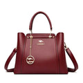 Faionable Versatile Women's Handbag oulder Bag 202 Sli All-Match Ladies Bag Soft Handle PU Leather Square ape