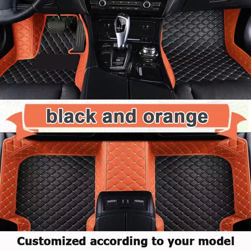 Custom Automotive Car Floor Mats For Mercedes W124 1985 1986 1987 1988 1989 Auto Luxury Leather Men Women Car Mats Full Coverage