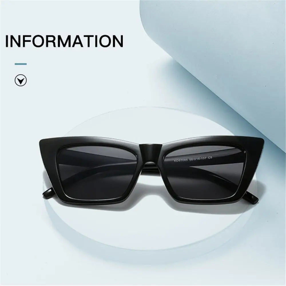 Trendy Cat Eye Sunglasses for Women/Men Retro Square Sun Glasses UV400 Protection Eyewear Summer Shades Fashion Accessories