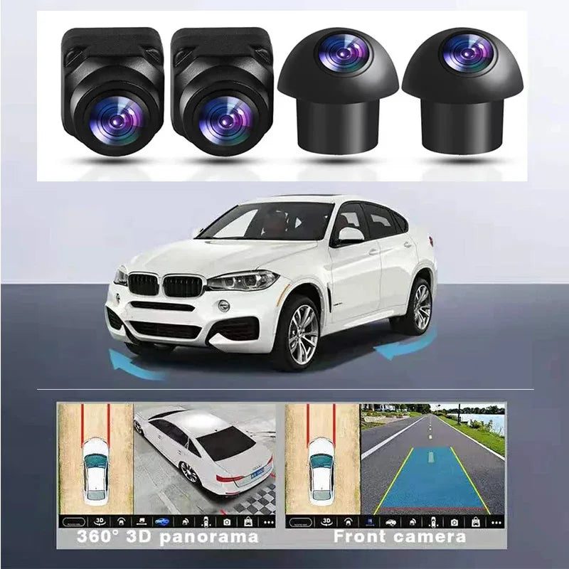 360° Panoramic Car Camera - 1080P HD,Infrared Night Vision,Rear & Front Left/Right View,Car Electronics,Vehicle Security Cameras