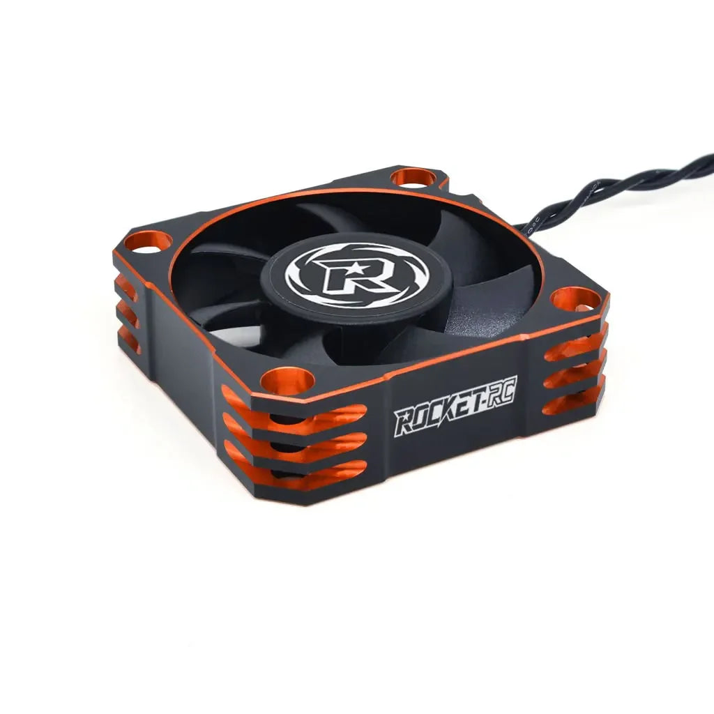 ROCKET-RC 25/30/35/40/50mm Metal Cooling Fan V2 32000/28000/21000/16000/10000RPM for 1/8 1/10 1/12 RC Car 540/550/3650 Motor ESC