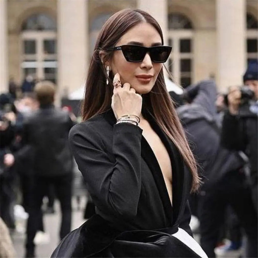 Trendy Cat Eye Sunglasses for Women/Men Retro Square Sun Glasses UV400 Protection Eyewear Summer Shades Fashion Accessories