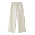 2025 Women Spring Wide Leg Denim Pants High Waist Cotton Stright Pants Fashion Clothes Pants Female Trousers