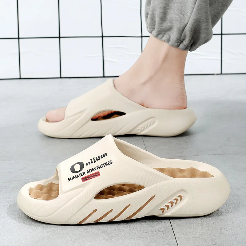 Men's Sandals 2025 Summer  New Arrival Dual-Tone Soft-Sole Outdoor Sports "Step-in Comfort" Beach Large Size Sandals