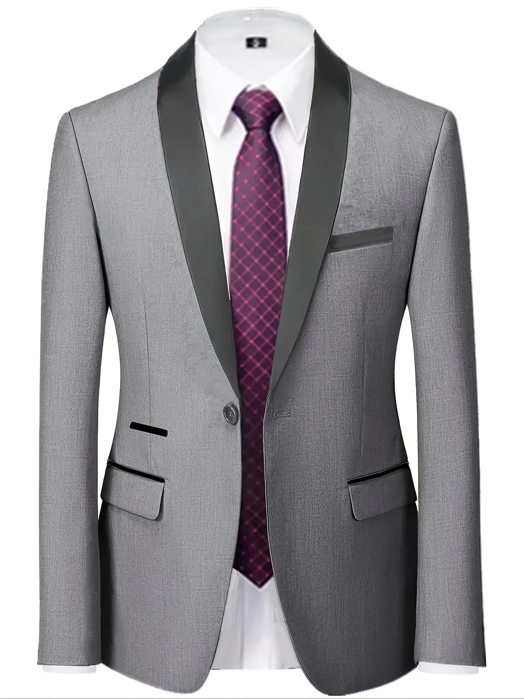 Men's three-piece suit, wedding outfit, suit and pants with vest, formal attire for important occasions.