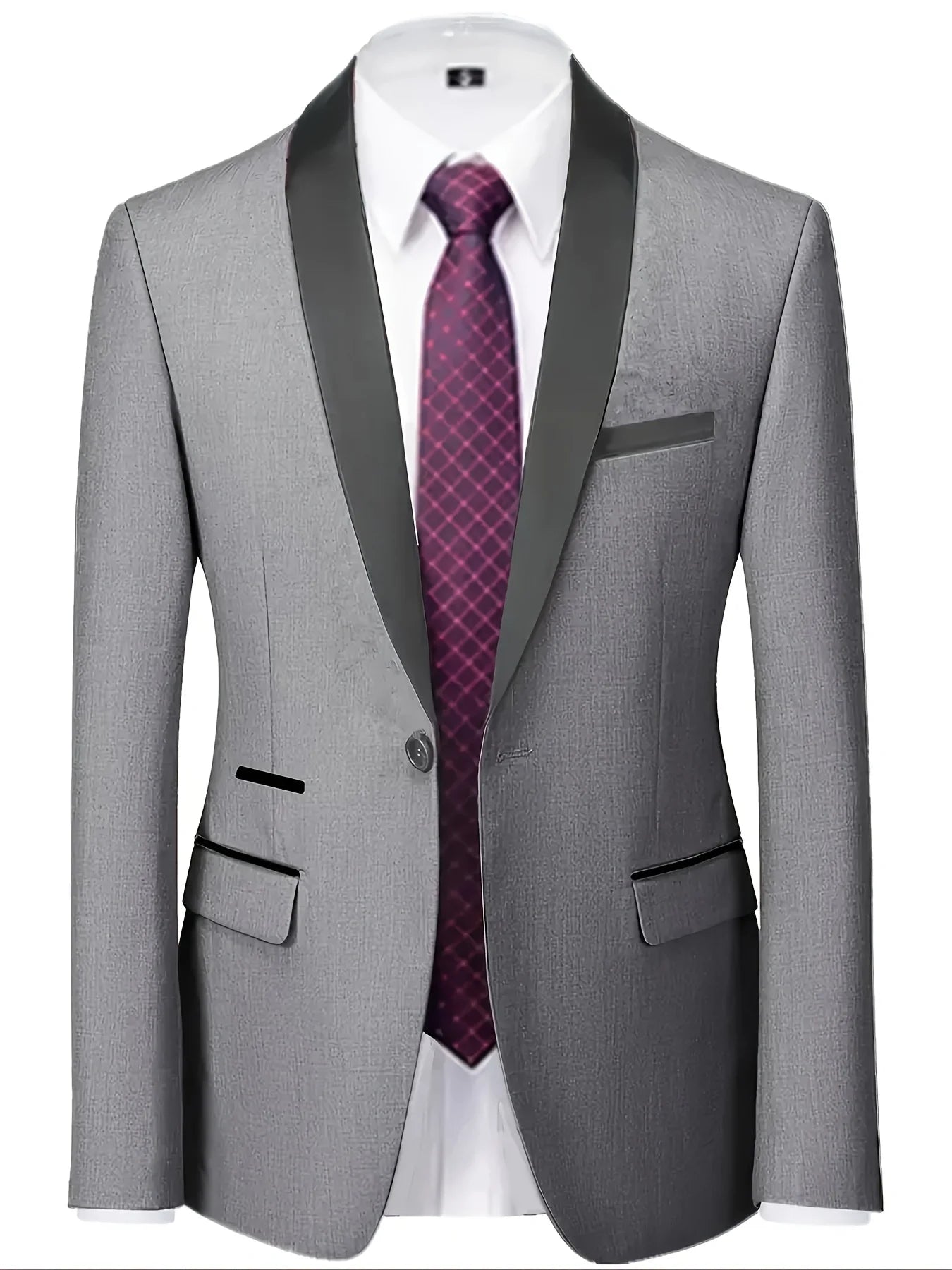 Men's three-piece suit, wedding outfit, suit and pants with vest, formal attire for important occasions.