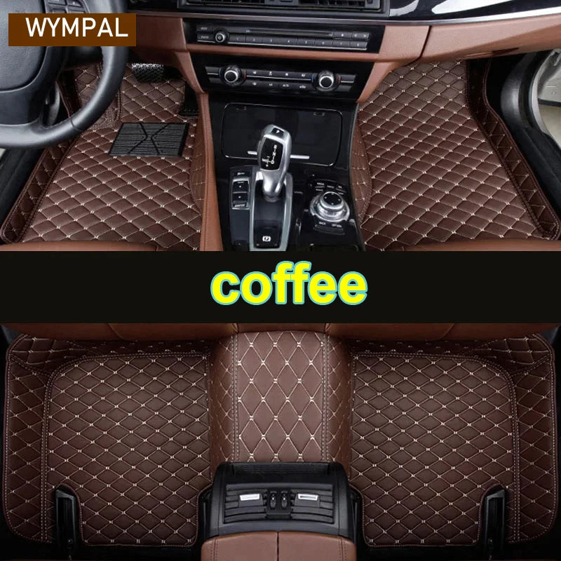 Car Mats For VW VW Passat CC 2008~2016 Floor Rug Set Auto Interior Parts Carpet Pad Luxury Leather Mat Car Accessories