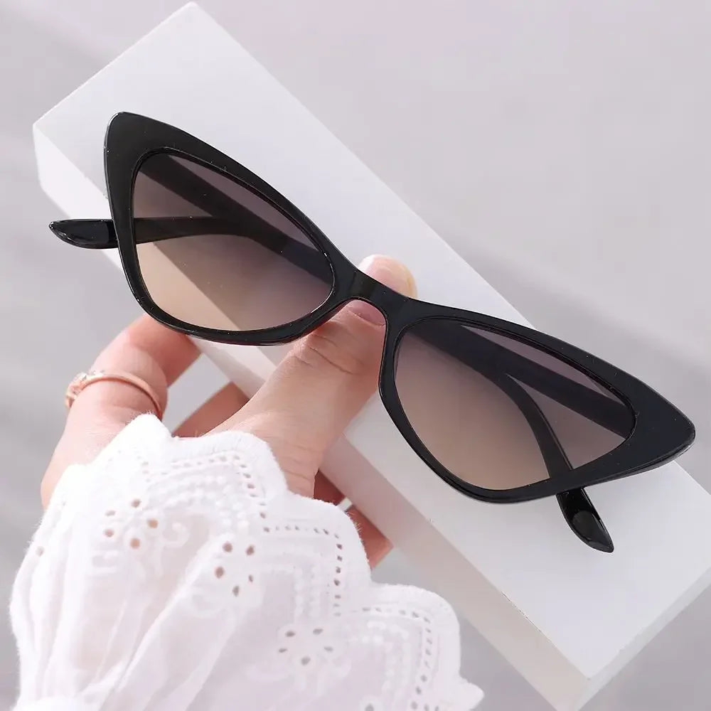 Womens Trendy Cat Eye Sunglasses Men Outdoor Retro Fashion Sun Glasses Goggles Unisex Resin UV400 Protection Sports Sun Shades