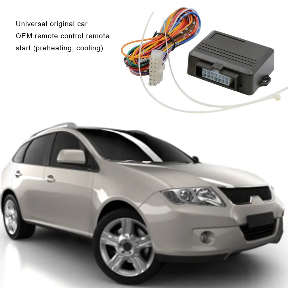 Remote Engine Start Stop with Remote Control Car Starting Module Pre-heating Auto Starter Module Pre-cooling 12V Car Accessories