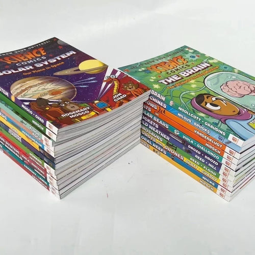 28 Books/Set Science Comics Children's Exploration Cognitive Nature Popular Science English Picture Story Book