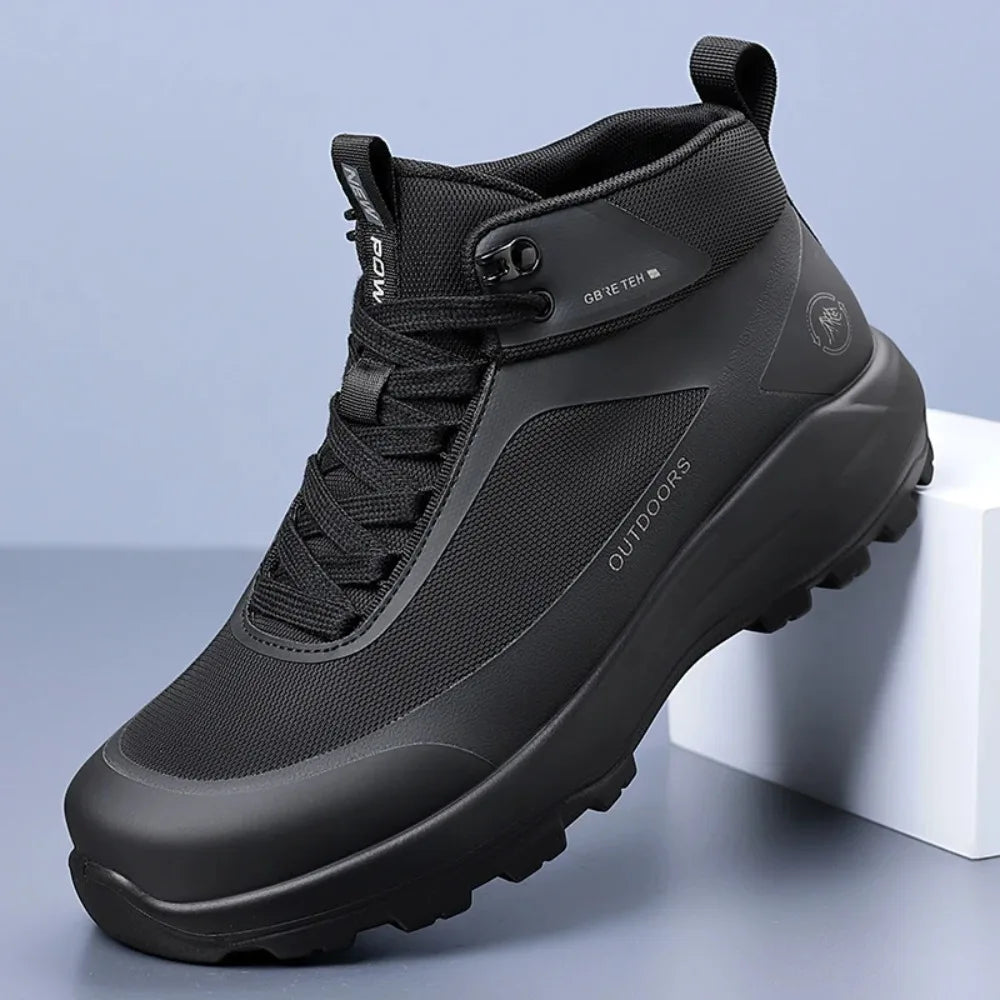 Men's High-Top Boots 2025 New Autumn Outdoor Climbing Hiking Anti-slip Thick Bottom Workwear Boots for Sports