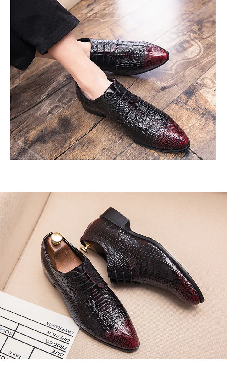 Men's Dress Shoes Classic Wedding Casual Business Shoes For Men Trend Party Social Office Leather Shoes Male